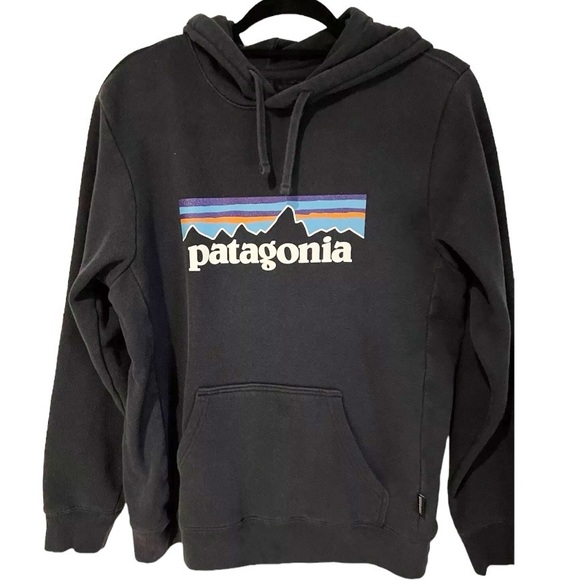 Patagonia SMALL+XL Navy P-6 Logo Uprisal Hoodie Worn/Vintage Look Recycled - Picture 3 of 13